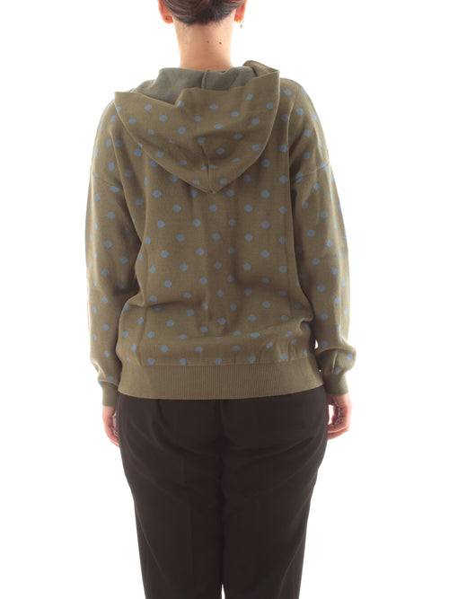 More by siste's cardigan a pois da donna militare/polvere