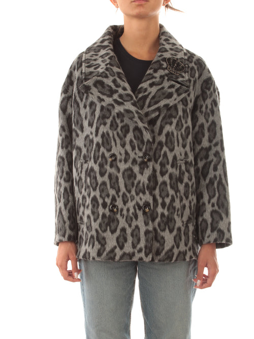 Guttha cappotto corto da donna animal