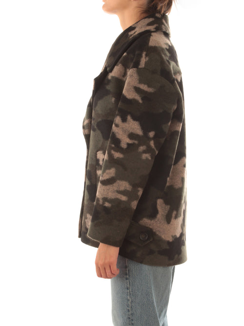 Guttha cappotto corto da donna camouflage