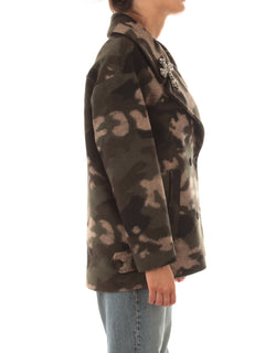 Guttha cappotto corto da donna camouflage