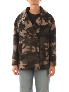 Guttha cappotto corto da donna camouflage