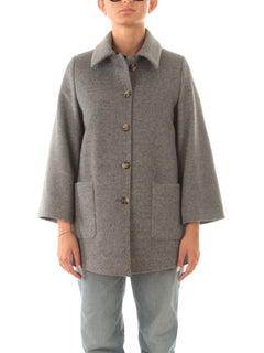 Guttha cappotto monopetto da donna grigio