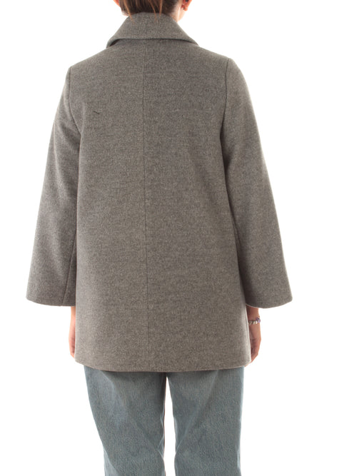 Guttha cappotto monopetto da donna grigio