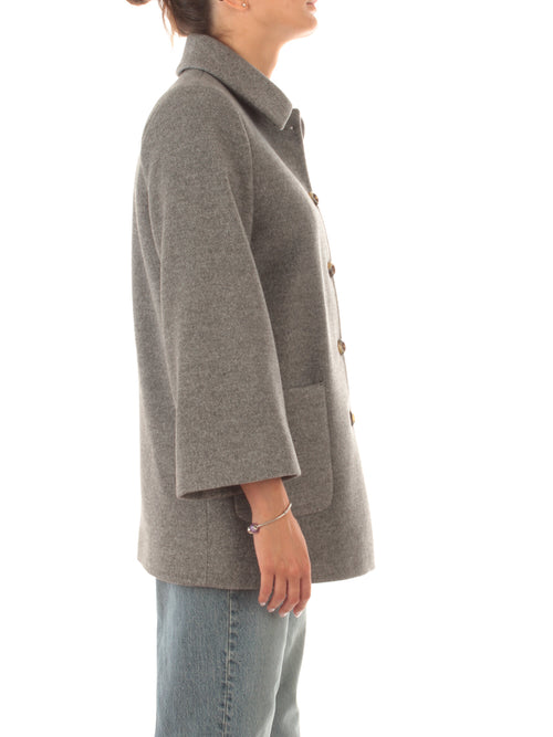 Guttha cappotto monopetto da donna grigio