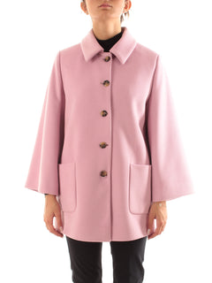 Guttha cappotto monopetto da donna rosa