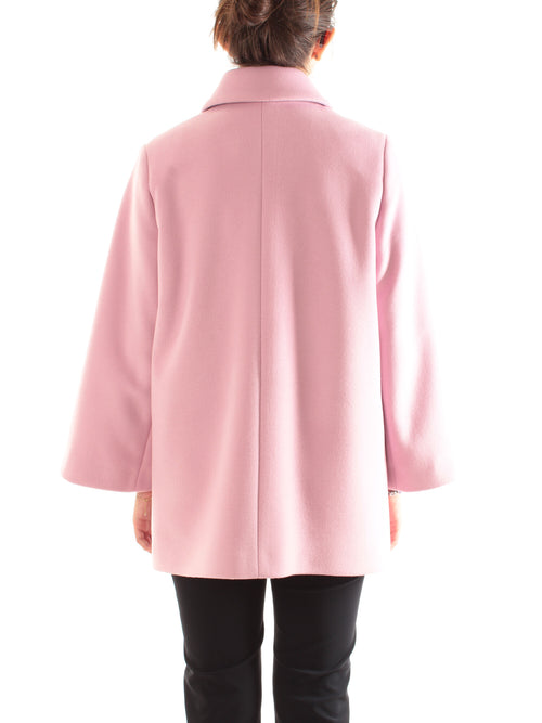 Guttha cappotto monopetto da donna rosa