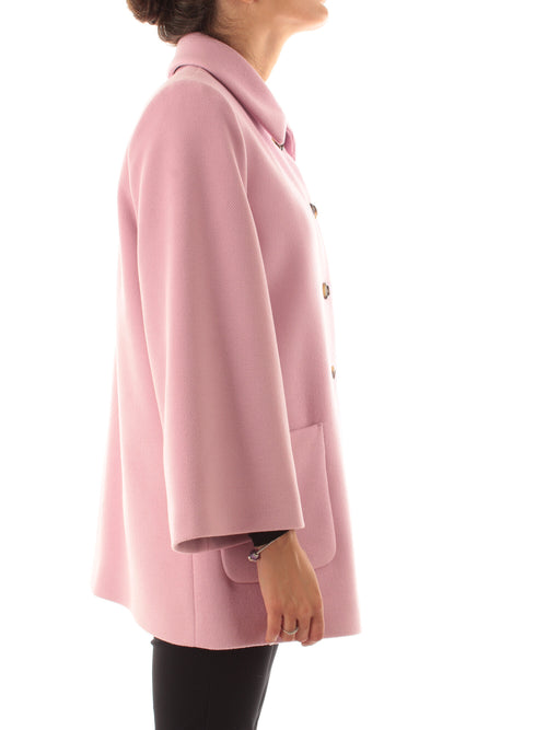 Guttha cappotto monopetto da donna rosa