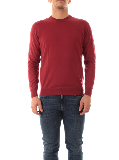 Drumohr maglia girocollo da uomo rosso