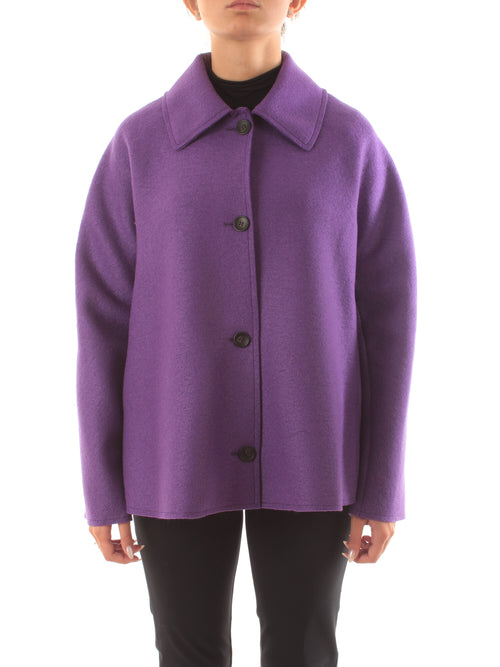 Guttha cappotto corto da donna viola