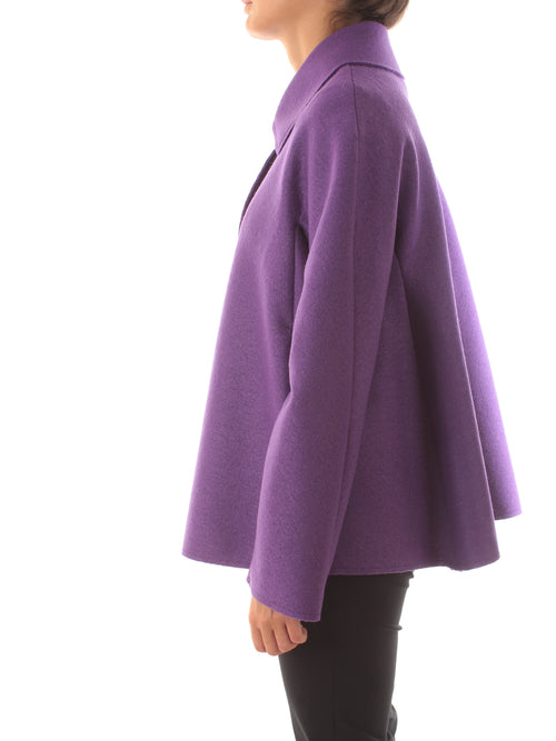 Guttha cappotto corto da donna viola