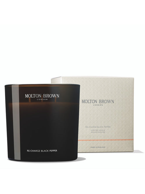 Molton Brown Re-charge Black Pepper Candela a tre stoppini