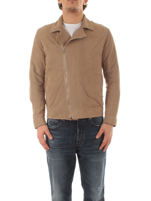 Barba NAIL sport jacket da uomo in suede tortora