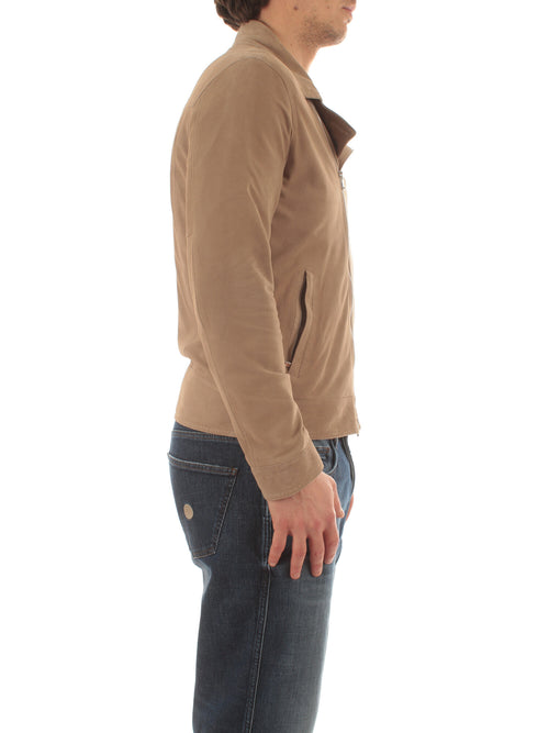 Barba NAIL sport jacket da uomo in suede tortora