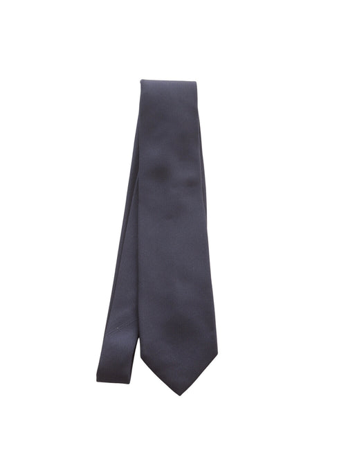 Barba cravatta 7 pieghe da uomo navy blue