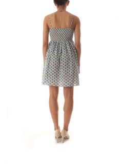 Mc2 Saint Barth HAWA abito con ricamo punto smock da donna COTTON RADICAL FLOWERS 10
