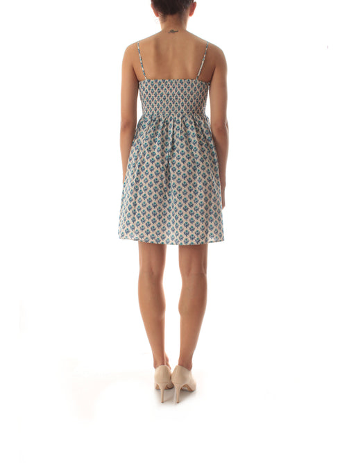 Mc2 Saint Barth HAWA abito con ricamo punto smock da donna COTTON RADICAL FLOWERS 10