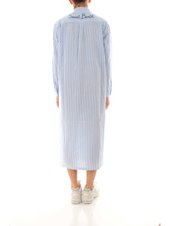 Mc2 Saint Barth abito da donna COTTON STRIPES 31 LUX EMB