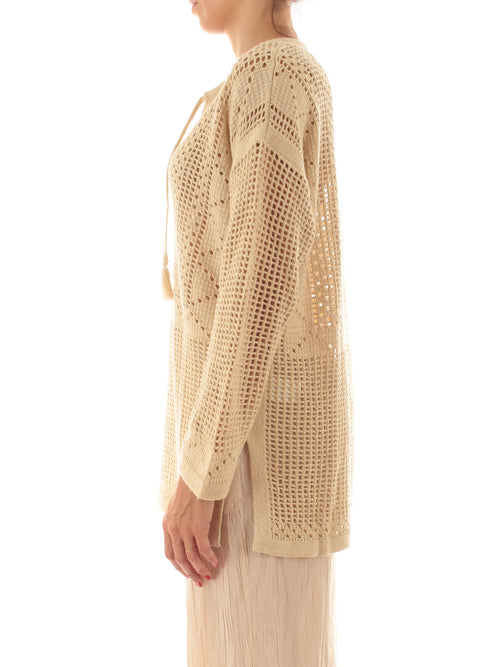 Mc2 Saint Barth ALICIA caftano da donna CROCHET MESH 11