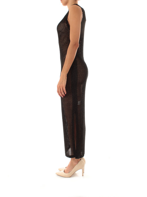 Mc2 Saint Barth abito lungo in maglia da donna MESH 00 black