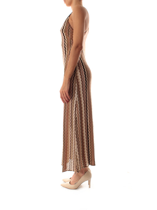 Mc2 Saint Barth EYDIS abito lungo da donna RACHEL CHEVRON 18
