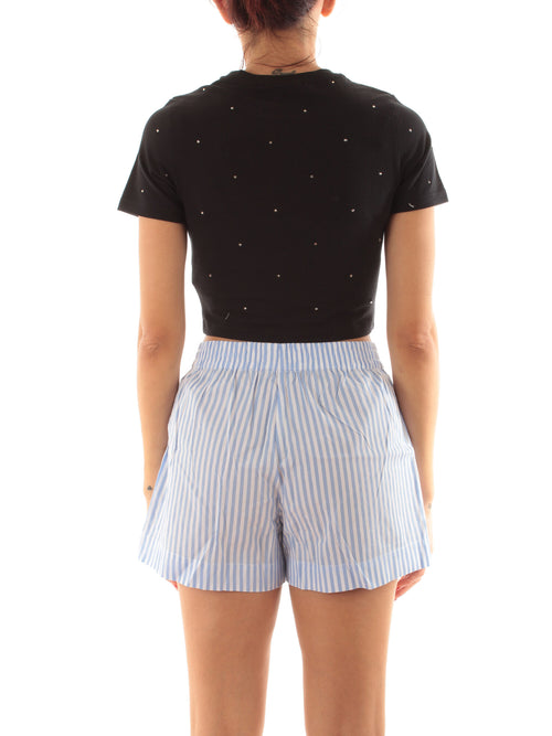 Mc2 Saint Barth NIVES T-shirt da donna SB 00 ALL OVER STRASS EMB