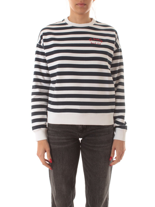 MC2 SAINT BARTH STARDUST LIGHT FELPA DA DONNA BEACH CLUB STRIPES 6101 EMB