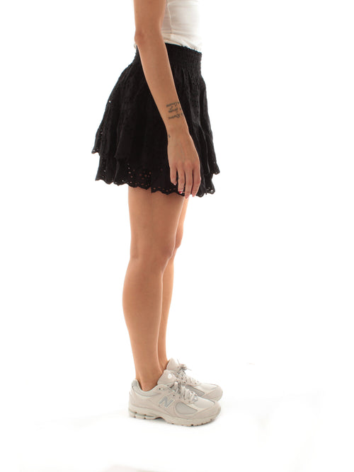 Mc2 Saint Barth EIVISSA minigonna da donna COTTON SUNFLOWER EMBRY 00