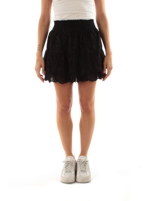 Mc2 Saint Barth EIVISSA minigonna da donna COTTON SUNFLOWER EMBRY 00