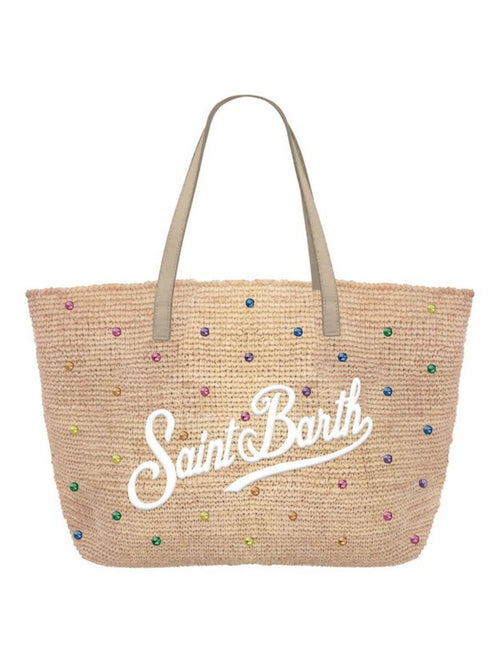 Mc2 Saint Barth RAFFIA CITY borsa da donna strass multicolor 11 emb