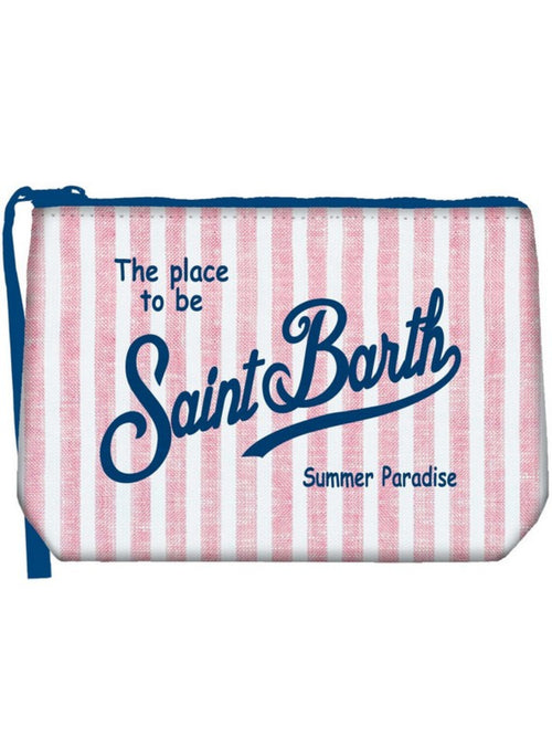 Mc2 Saint Barth ALINE LINEN pochette in lino da donna LINEN STRIPES V 21