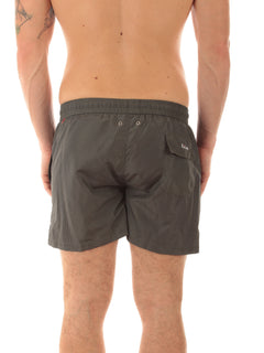 Kiton boxer mare in microfibra da uomo khaki