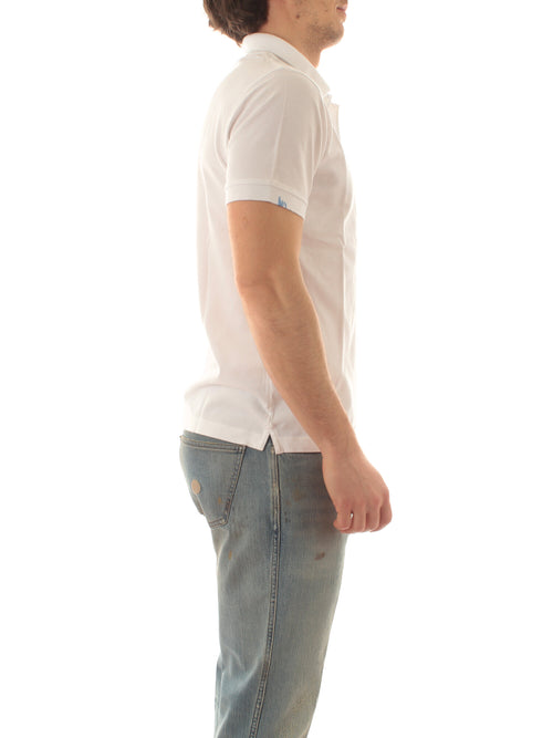 Sun 68 polo vintage da uomo bianco