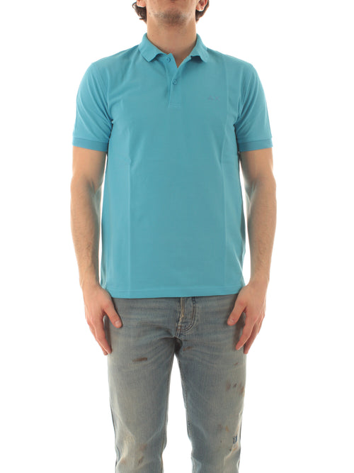 Sun 68 polo basic da uomo turchese
