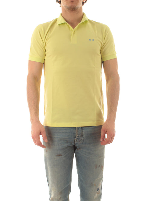 Sun 68 polo basic da uomo giallo