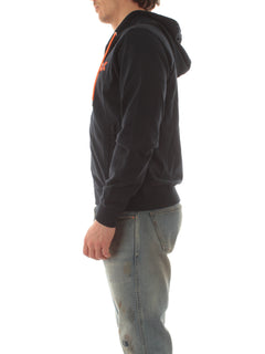 Sun 68 felpa hood zip fluo fleece da uomo navy blue