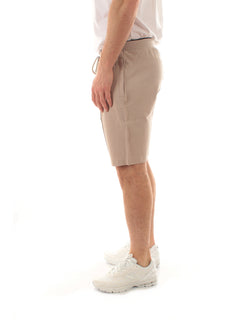 Sun 68 SWEATSHORTS PIQUET SMALL STRIPES FLEECE da uomo stone