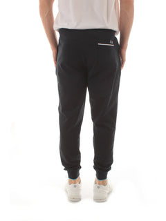 Sun 68 SWEATPANTS PIQUET SMALL STRIPES FLEECE da uomo navy blue