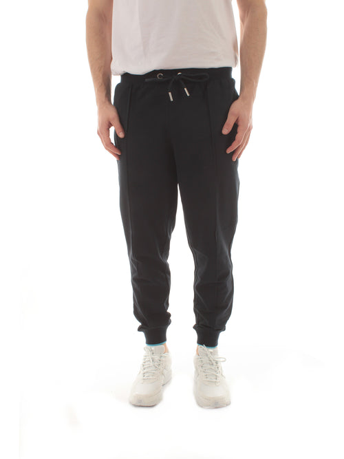 Sun 68 SWEATPANTS PIQUET SMALL STRIPES FLEECE da uomo navy blue