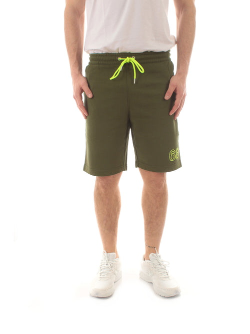 Sun 68 SWEATSHORTS FLUO FLEECE bermuda da uomo verde