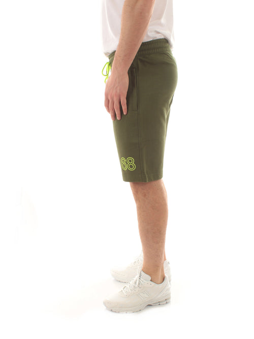 Sun 68 SWEATSHORTS FLUO FLEECE bermuda da uomo verde