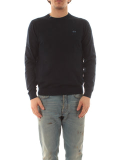 Sun 68 maglia basic da uomo navy blue