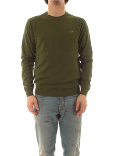 Sun 68 maglia basic da uomo verde