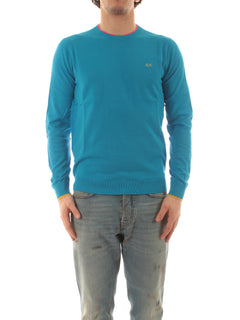 Sun 68 maglia double rib da uomo ottanio