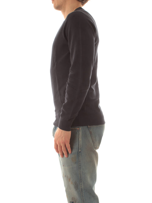Sun 68 round vintage maglia da uomo navy blue