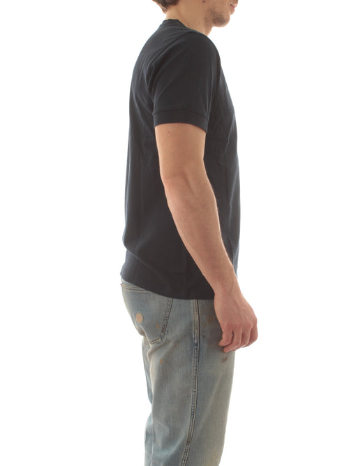 Sun 68 T-shirt pocket contrast da uomo navy blue