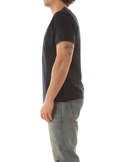 Sun 68 T-SHIRT JERSEY MERCERIZED da uomo navy blue