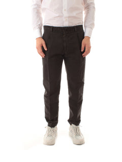 Santaniello ARECHI-EVO pantalone con pinces da uomo nero