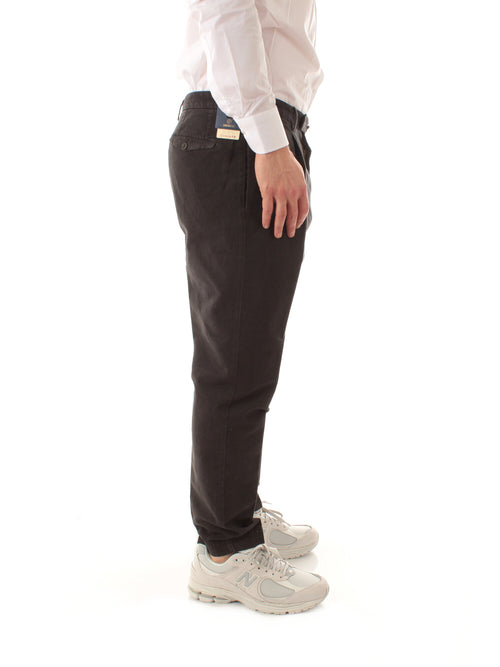 Santaniello ARECHI-EVO pantalone con pinces da uomo nero