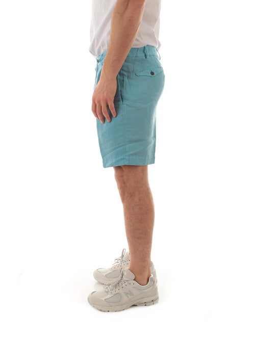 Santaniello ANRCOA EVO bermuda in misto lino da uomo azzurro