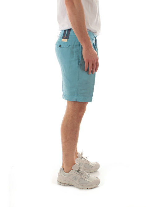 Santaniello ANRCOA EVO bermuda in misto lino da uomo azzurro